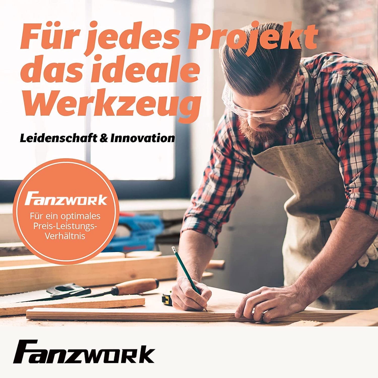 Gebraucht - 25 FANZWORK V2 1500 Watt Satiniermaschine Schleifmaschine zur Renovierung