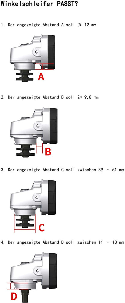 Gebraucht - FANZTOOL Diamantschleiftopf 125 mm mit universal Absaughaube Staubsaugung für Winkelschleifer Betonschleifer - Fanztool