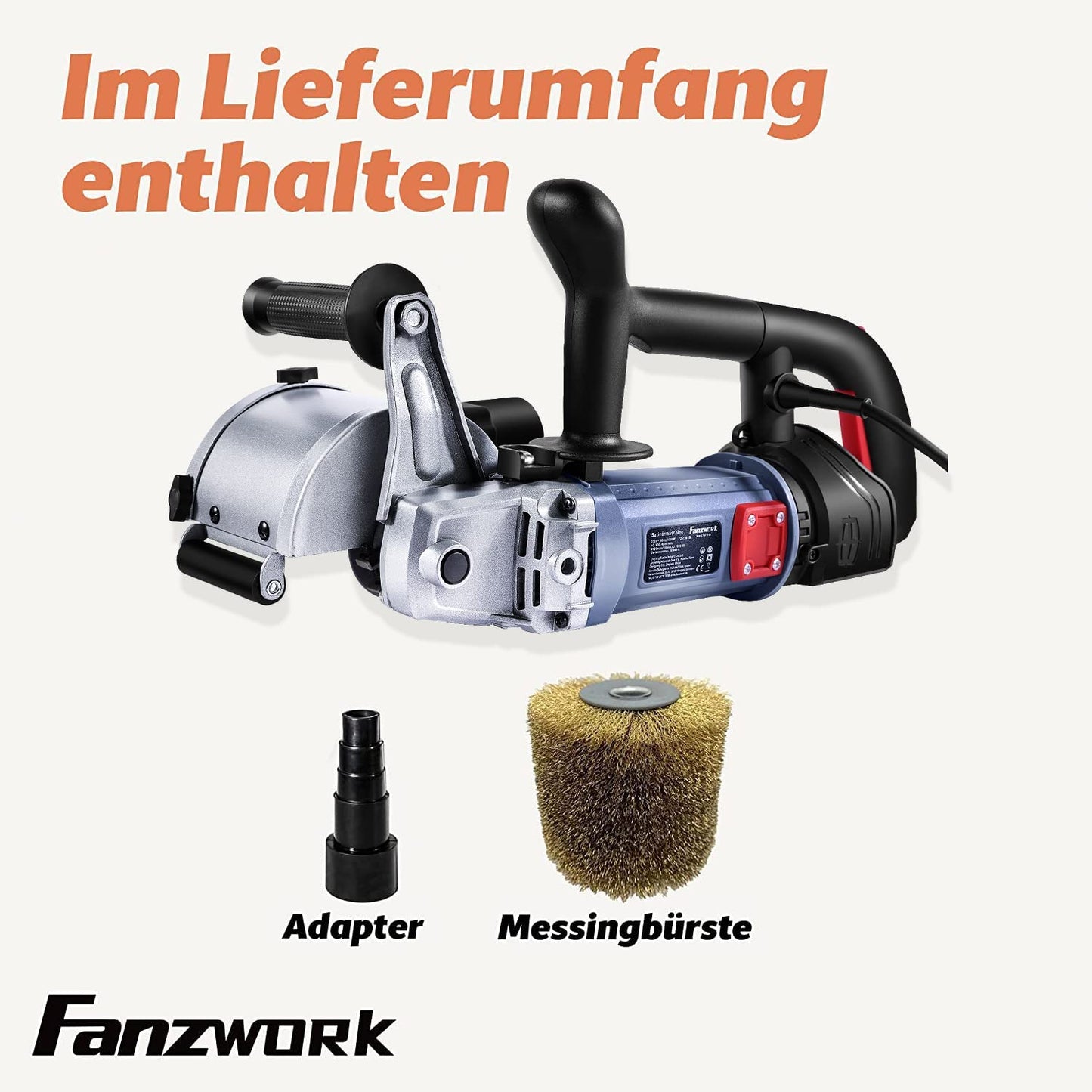 Gebraucht - 25 FANZWORK V2 1500 Watt Satiniermaschine Schleifmaschine zur Renovierung