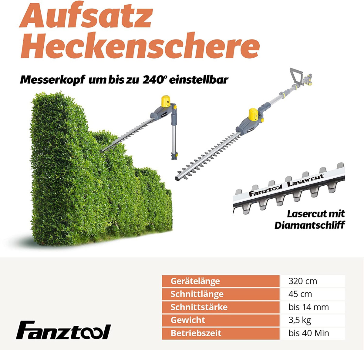FANZTOOL Sägeblatt für Hochentaster LPSK-210E 